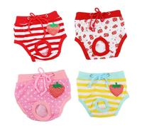 POPETPOP Couche réutilisable pour Chiot physiologique Couches pour Chiens Taille Couches pour chiennes Race haleter petg Pantalons menstruels pour Chiens Chiot Couches Femelle