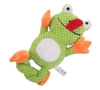 POPETPOP Couineur pour Chien en Peluche Vert Clair à Mâcher Interactif et Stimulant pour Chiots et Petits Chiens Nettoie Dents Combat Tartre Intérieur et Extérieur Solide et Résistant