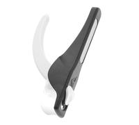 POPETPOP Coupe-Ongles pour Ongles en Gel Fonction Anti-Éclaboussures Poignée Mate Antidérapante Tondeuse U Ergonomique pour Manucure Française Outil Précis pour Faux Ongles et Acryliques