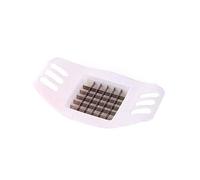 POPETPOP Coupe-pommes de Terre Créatif Blanc en Acier Inoxydable Trancheuse à Pommes de Terre Manuel Cuisine Domestique Préparation Frites Maison Ustensile Robuste Compatible