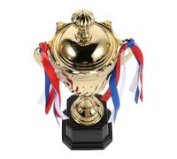 POPETPOP Coupe Trophée de Compétition 11, 8 Pouces en Métal Doré | Récompense pour Vainqueurs et Équipes, Usage Polyvalent, Design Traditionnel pour Remise et Exposition