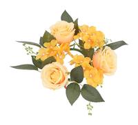 POPETPOP Couronne de Fleurs Artificielles Printemps Guirlande Mini-Bougies Décoration Table Mariage Plastique Décor Floral Simulation