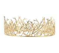 POPETPOP Couronne de Mariage en Métal Or, Style Moyen-orient, Texture Solide et Confortable, Accessoire Élégant pour Mariages et Banquets