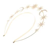POPETPOP Couronne de Mariage Halo Lune Étoiles Diadème Déesse Accessoire Coiffure Bandeau Élégant pour Femmes Filles