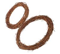 POPETPOP Couronne de Vigne Rotin Forme Bonhomme de Décoratif Couronne DIY pour Fêtes Mariage et Décoration Murale Entrée de Noël