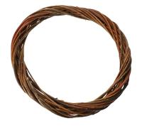 POPETPOP Couronne en Osier Naturel Tressé 30 CM Couronne Ronde pour Loisirs Créatifs Cadre Léger et Robuste pour Décoration Intérieure DIY Noël Mariage et Fêtes