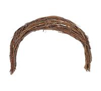 POPETPOP Couronne en Rotin Naturel de Lune 25 CM Cerceau DIY pour Décoration Murale Accessoire de Couronne Soi-Même Cadre en Sarments de Vigne pour Fête et Maison