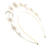 POPETPOP Couronne Halo de Mariage Bandeau Étoile Lune Diadème de Déesse pour Accessoire Photo et Coiffe de Fête