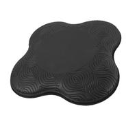 POPETPOP Coussin de Genoux de Yoga en Pu Noir, Antidérapant, Portable, pour Protéger les Genoux Pendant le Yoga Exercices