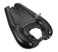 POPETPOP Coussin de Shampoing Gonflable Compact en PVC Noir Tuyau Rallongé, Oreiller Pliable pour Laver les Cheveux à Domicile, Adapté aux Femmes Enceintes et Seniors