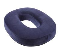 POPETPOP Coussin de Siège Rond Haute Résilience pour Chaise de Bureau, Voiture ou Fauteuil Roulant - 1 Pièce, Couleur Bleu Marine, Ergonomique en Mousse Confortable pour Assise Prolongée