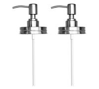 POPETPOP Couvercles Distributeurs 70 Pompe à Lotion Antirouille en Acier Inoxydable Lot de 2 Accessoires Élégants et Classiques pour Salle de Bain pour Mason Jar