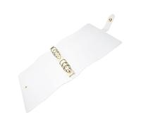 POPETPOP Couverture pour Carnet à Anneaux PVC Transparent Paillettes Dorées Étanche et Résistante Aux Taches Protège Cahier de Voyage et