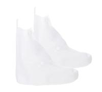 POPETPOP Couvre Chaussures Imperméables Silicone pour Adultes Protège Pluie Antidérapant et Haute Tige pour Activités Extérieures Randonnée et Camping Transparente