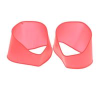 POPETPOP Couvre-lacets en Silicone Rouge pour Chaussures à Crampons de Football et Baseball, Stabilité Améliorée Friction, Taille Adulte L, 1 Paire