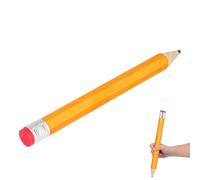 POPETPOP Crayon en Bois Géant 2B Jaune 35 CM Crayon Octogonal pour Dessin et Écriture Amusant et Présent de Fête Activités Artistiques et Décoration
