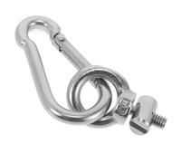 POPETPOP Crochet à Ressort Acier Inoxydable pour Voile Ombrage de Camping-Car Support Robuste et Polyvalent pour Bâches Tentes Kayak et Bateaux Clip Attache Rapide et Fiable