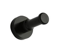 POPETPOP Crochet Mural Aluminium Noir Patère Ronde pour Vêtements Chapeaux et Accessoires Installation Murale Facile pour Cuisine Salle de Bain et Chambre à Humidité Décoration Moderne