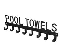 POPETPOP Crochet sans Clou en Fer Noir Portable et Facile à Installer, Porte-serviettes Créatif et Élégant pour Salon et Chambre