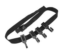 POPETPOP Crochets Multiples pour Miradors Sangle 38 CM X 15 M - Accessoires de Chasse et Camping pour Fixation et Support D’Équipement sur Arbres - Ensemble 1 Sangle 4 Crochets Noirs