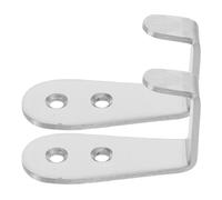 POPETPOP Crochets pour Échelle de Couchette en Acier Inoxydable Argenté, 2 Pièces, Installation Facile, Sécurité Assurée, Accessoires Robustes pour Camping-car et Escaliers