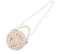 POPETPOP Crossbody Bag Women Braided Cotton Rope Shoulder Handbag Lightweight Woven Purse For Summer Travel Beach Minimalist Boho Sling Tote