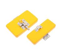 POPETPOP Dapprentissage Motricité Fine Porte à Loquet Bois pour Garçon Fille Accessoire DIY Busy Board Développement Coordination Main Œil et Pensée Créative Portable et Sécurisé