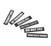 POPETPOP D'autocollants Réfléchissants Décoratifs en PU Accessoires Créatifs 6 Paires et Fêtes du Weekend pour Harnais de Chien Noir pour Activités de Plein Air