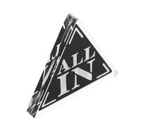 POPETPOP Dealer Button Professionnel Triangle Double Couche Acrylique Noir Blanc Jeton Poker Compact pour Fêtes et Réunions