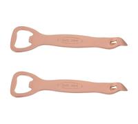POPETPOP Décapsuleur de Bière Manuel en Acier Inoxydable 304 Finition Or Rose, Lot de 2 Ouvre-bouteilles Compacts et Légers, Outil Précis pour Capsules et Canettes, pour Fêtes, la Cuisine