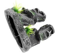 POPETPOP Décor Moaï en Résine pour Aquarium à Poissons, Accessoires pour Aquarium Moyen Statues Miniatures pour Décoration de Vivier