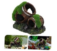 POPETPOP Décoration Aquarium Cassé Résine Cachette pour Poissons Abri sous Marin Paysager Petit Ornement pour Types de Bassins