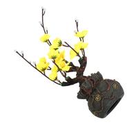 POPETPOP Décoration D’Aquarium et Assiette à Sushi Fleur Artificielle Jaune Réaliste pour Plateau de Sashimi Japonerie, Ornement Stable et Polyvalent, Décorations pour Aquarium et Repas