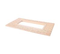 POPETPOP Décoration de Miroir Sculpté en Bois Style Chinois Nuages Khaki | Applique Décorative, Bois Sculpté Vintage, pour Cadres de Miroir et Panneaux Bois, Entrée ou Salon