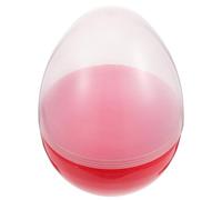POPETPOP Décoration D'œufs de Pâques en Plastique Rouge Transparent, Boîte à Bonbons D'œuf Léger et Ouvrable, Support de Rangement Festif pour Décorations de Fête et Intérieur Maison