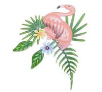 POPETPOP Décoration Murale Flamant Rose Ornement Suspendu Flamant Rose En Fer Décoration Murale Conçue Par Un Flamant Rose Artisanat