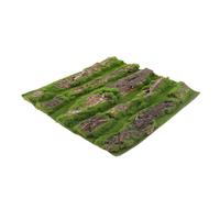 POPETPOP Décoration pour Aquarium Ornement D'écorce Imitation Mousse, Fond de Terrarium Solide et Facile à Placer pour Cage à Reptiles et Décor de Scène