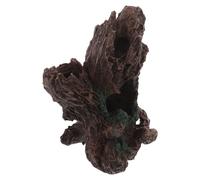 POPETPOP Décoration Tronc d'arbre Réaliste en Résine Creuse pour Aquarium, Abri Naturel et Cachette pour Poissons Betta, Décor Flottant Solide Compatible Terrarium et Tortue, Ornements