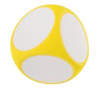 POPETPOP Dés Géant Effaçable à Sec Mousse EVA Vierge DIY pour Classe Jeux Éducatifs et Fêtes Cube Réutilisable pour Écriture et Activités Ludiques