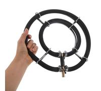 POPETPOP Diffuseur d'air Nano à Bulles pour Aquarium et Bassin Anneau Double en Acier Inoxydable 25 CM Pierre à Bulles Silencieuse pour Oxygénation Uniforme et Accessoires Aquarium