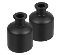 POPETPOP Diffuseur Flacon Verre Rechargeable Cylindrique 2 Pièces pour Parfums et Huiles Essentielles Support Décoratif pour Maison et Bureau