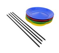 POPETPOP Disques De Jonglage Colorés avec Baguettes Plateaux Rotatifs Plastique pour Entraînement Et Spectacle De Jouets De Jonglage pour Débutants