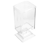 POPETPOP Distributeur de Coton Rond Transparent Compact en Plastique Anti-poussière, Support pour Disques de Coton, Porte-lingettes pour Ongles, Rangement Salle de Bain Multifonctionnel
