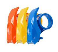 POPETPOP Distributeur de Ruban Adhésif Portable en Plastique Coupe-ruban Ergonomique, Léger, pour Emballage et Scellage de Colis, Lot de 3 Pièces Couleur Aléatoire