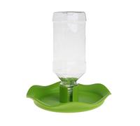 POPETPOP Distributeur d'eau pour Reptiles - Abreuvoir pour Reptiles Distributeur Automatique d'eau de Remplissage Tortue Lézard Bol en Eau pour Tortues avec Bouteille - Vert