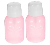 POPETPOP Distributeurs à Pompe Rechargeables pour Dissolvant Vernis à Ongles 250ml en Plastique 2pcs Fonctionnement Simple, pour Coiffeuse ou Salle de Bain