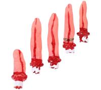 POPETPOP Doigt Factice Sanglant en Vinyle et Coton PP, Accessoire Portable et Réaliste pour Fête à Thème Halloween, Décoration d'horreur Vivante et Effrayante