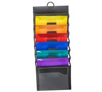 POPETPOP Dossier Mural Suspendu Capacité Étendue Trieur de Documents Multi-Couches Résistant et Pratique pour Bureau et Maison Organiseur Accordéon pour Fichiers et Papiers