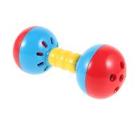 POPETPOP Double-headed Hand Bell For Plastic Musical For Parent-child Interaction Wrist Strength And Coordination Development Portable Shaker Couleur Aléatoire Couleur Aléatoire