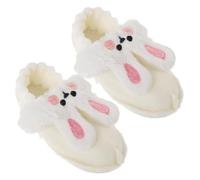 POPETPOP Doublures de Sabots D'hiver Amovibles Peluche Lapin 36/37 | Intérieur Doux et Confortable, Isolation Renforcée, Usage Maison en Hiver, Paire Complète pour Sabots